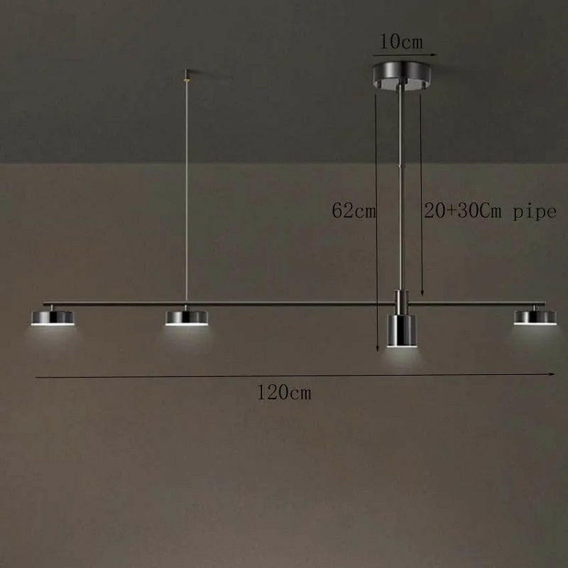 Acke - Nordic Wrought Iron LED Chandelier