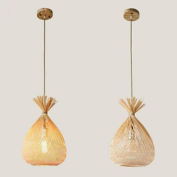 Albert - Bulb Style Bamboo Pendant Lamp