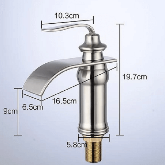 Ames - Vintage Brass Waterfall Faucet