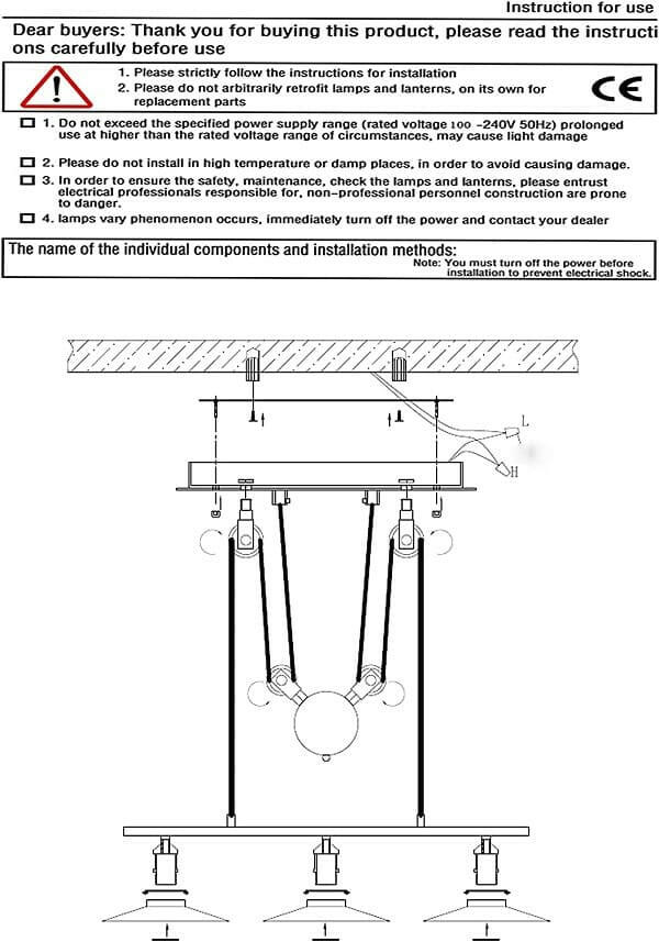 Anouk - Retro Pendant Retractable Chandelier Light Adjustable