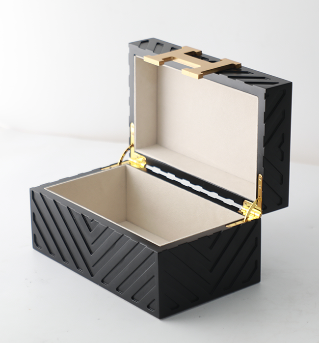 The Hephaestus Collection Jewellery Box - Large, Matte Black