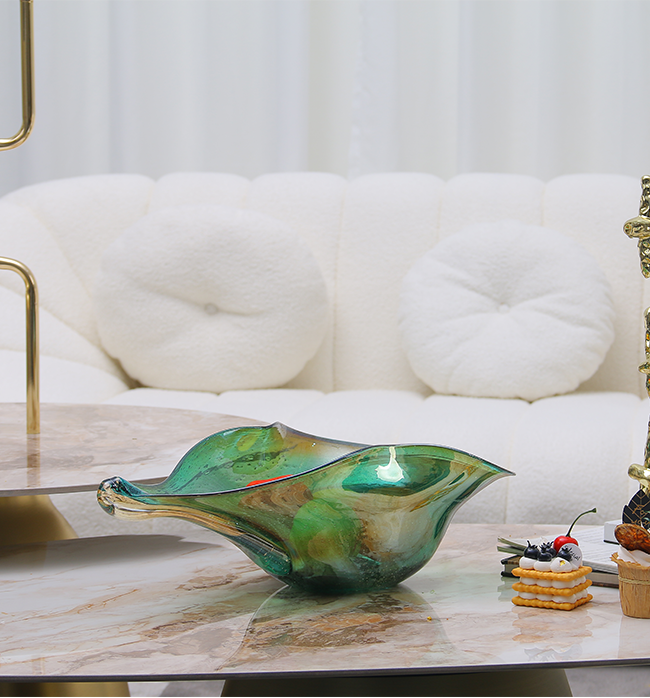 The Marguerite Fruit Platter - Large, Greenish Blue