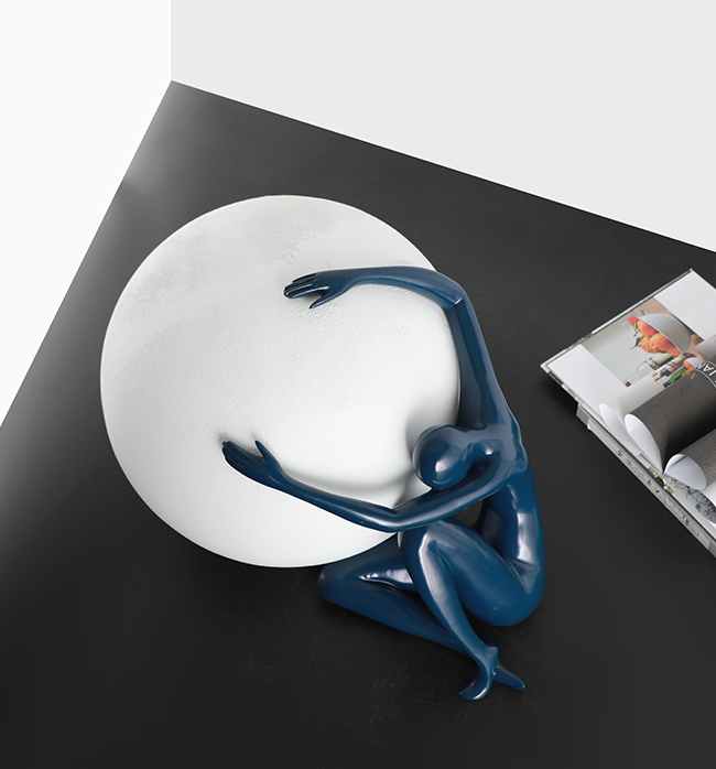 Apollo And The Earth - White & Blue