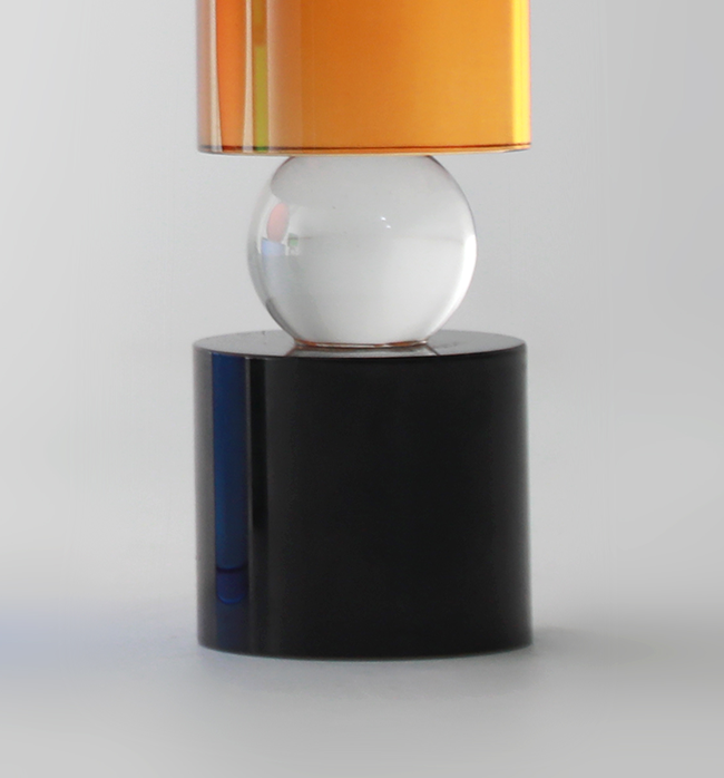 The McKenna Crystal Candle Holder Medium - Yellow