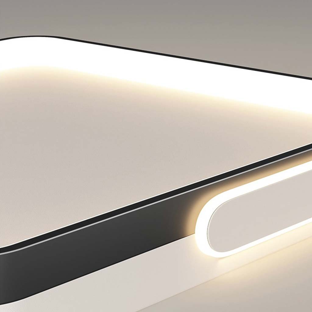 Ceiling Light Flush Mount Nordic Unique Geometric, Black & White