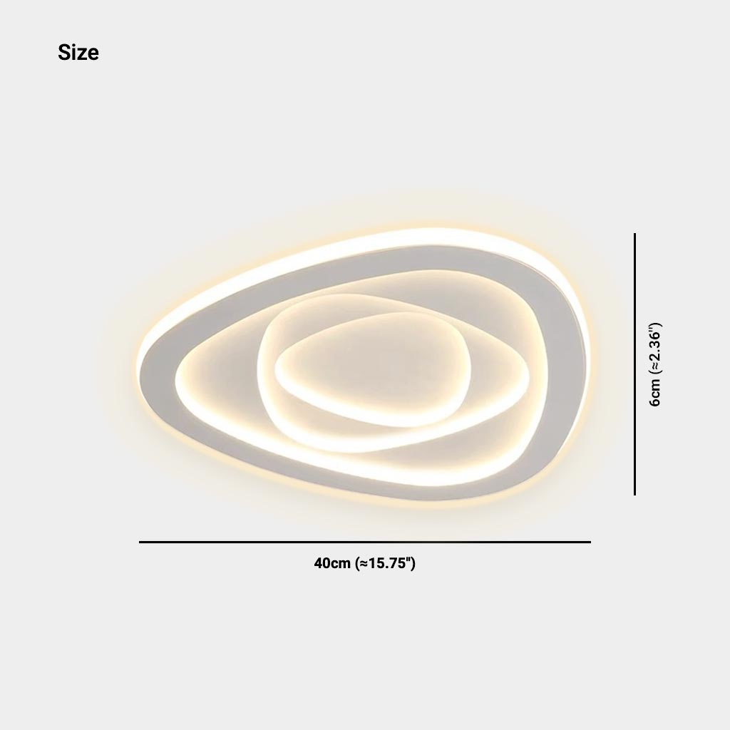 Ceiling Light Simple Triangle / Pentagon LED Dimmable, White