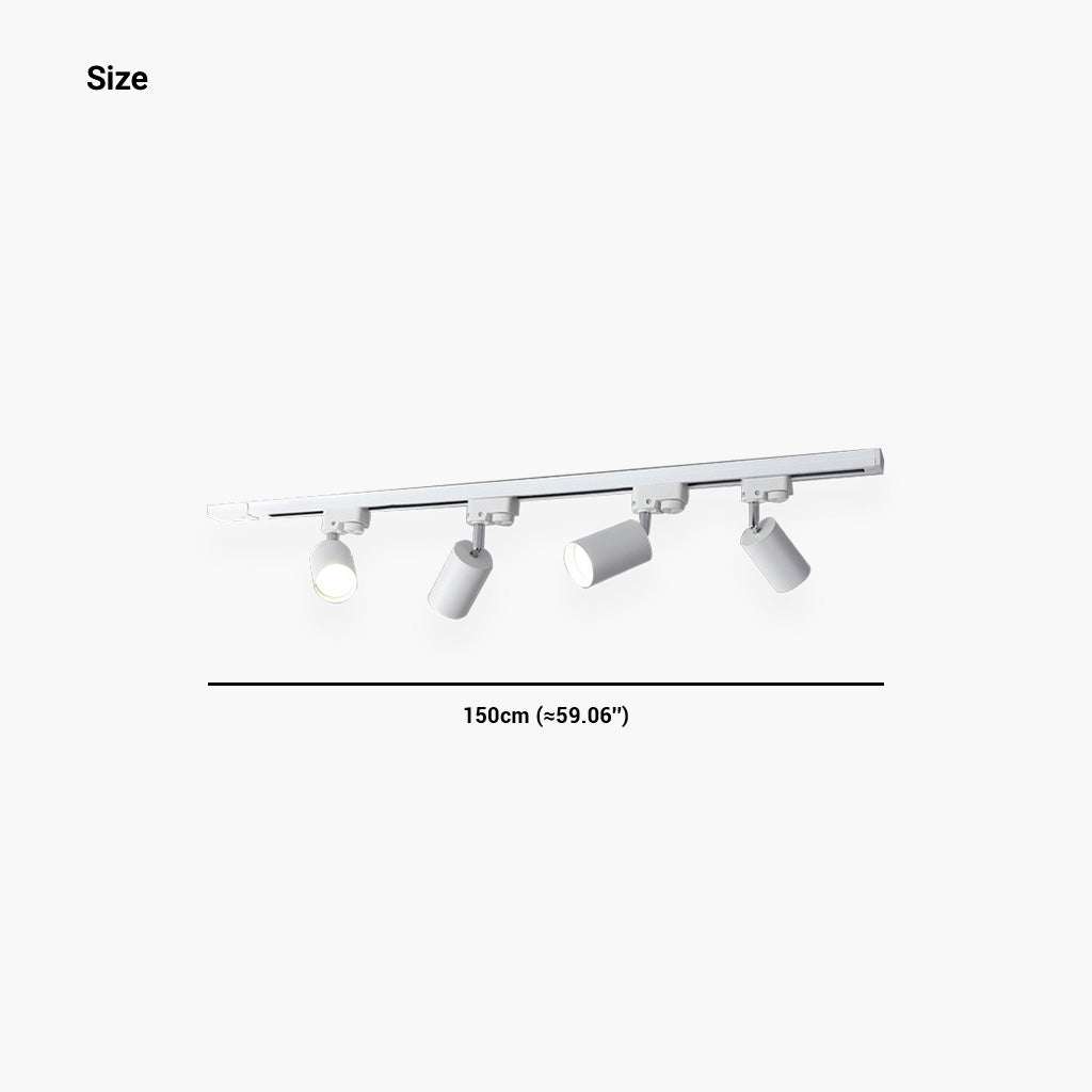 Ceiling Light Spotlight Modern LED Track Linear, Black / White