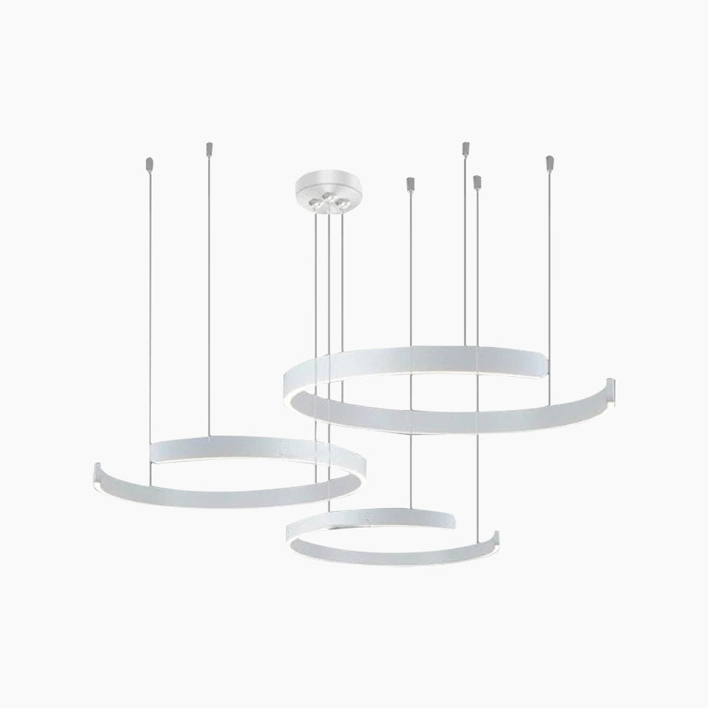 Chandelier Minimalist Stylish Hanging Circular Ring LED, 4 Colors