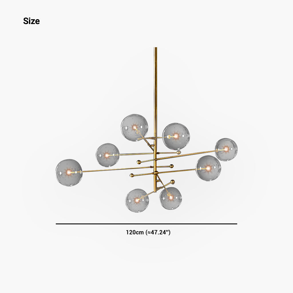 Chandelier Geometric Artistic Clear Glass Ball Bubble