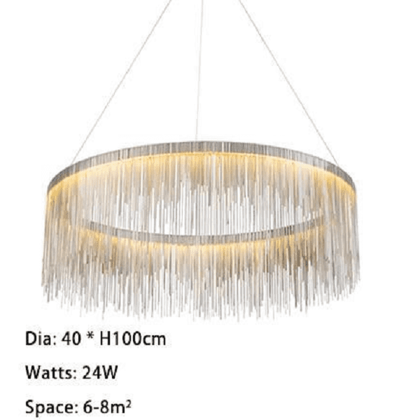 Detto - Circular LED Raindrop Chandelier