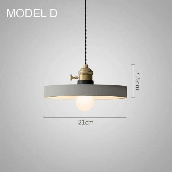 Concrete Vasa Minimalist Pendant Light