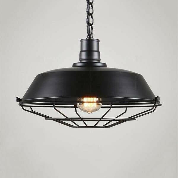 Cotther - Industrial Vintage Metal Cage Hanging Ceiling Pendant Light