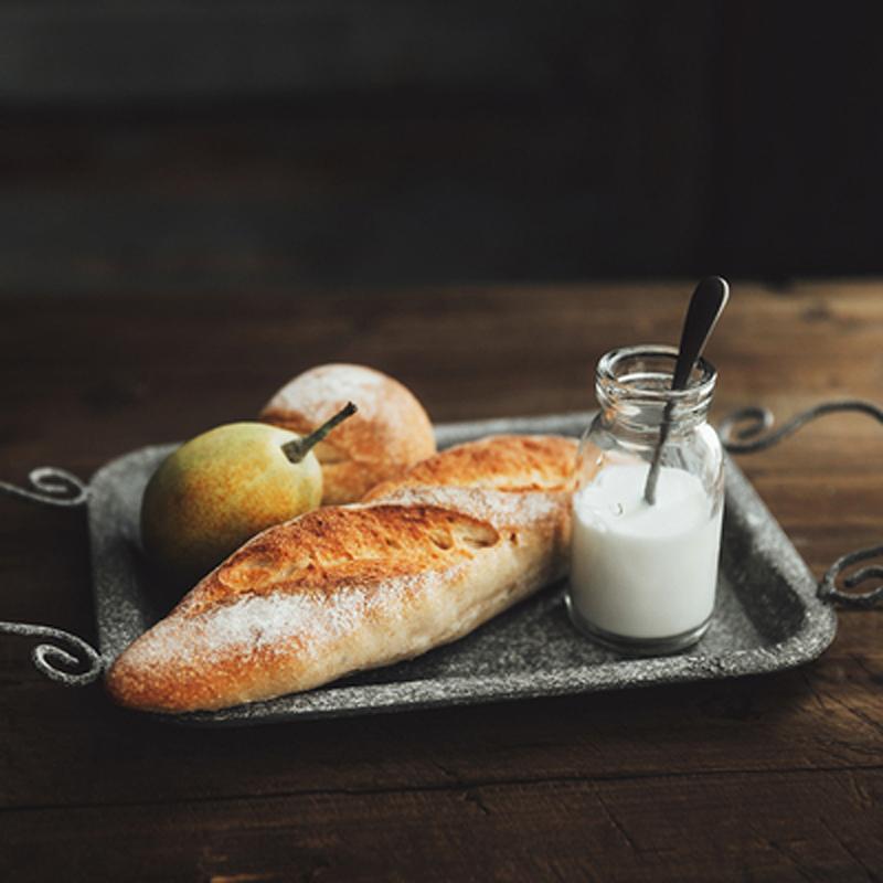 Zorya Rustic Metal Tray for Home Decor