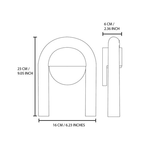 Fausto - Double Light Arched Metal Wall Sconce