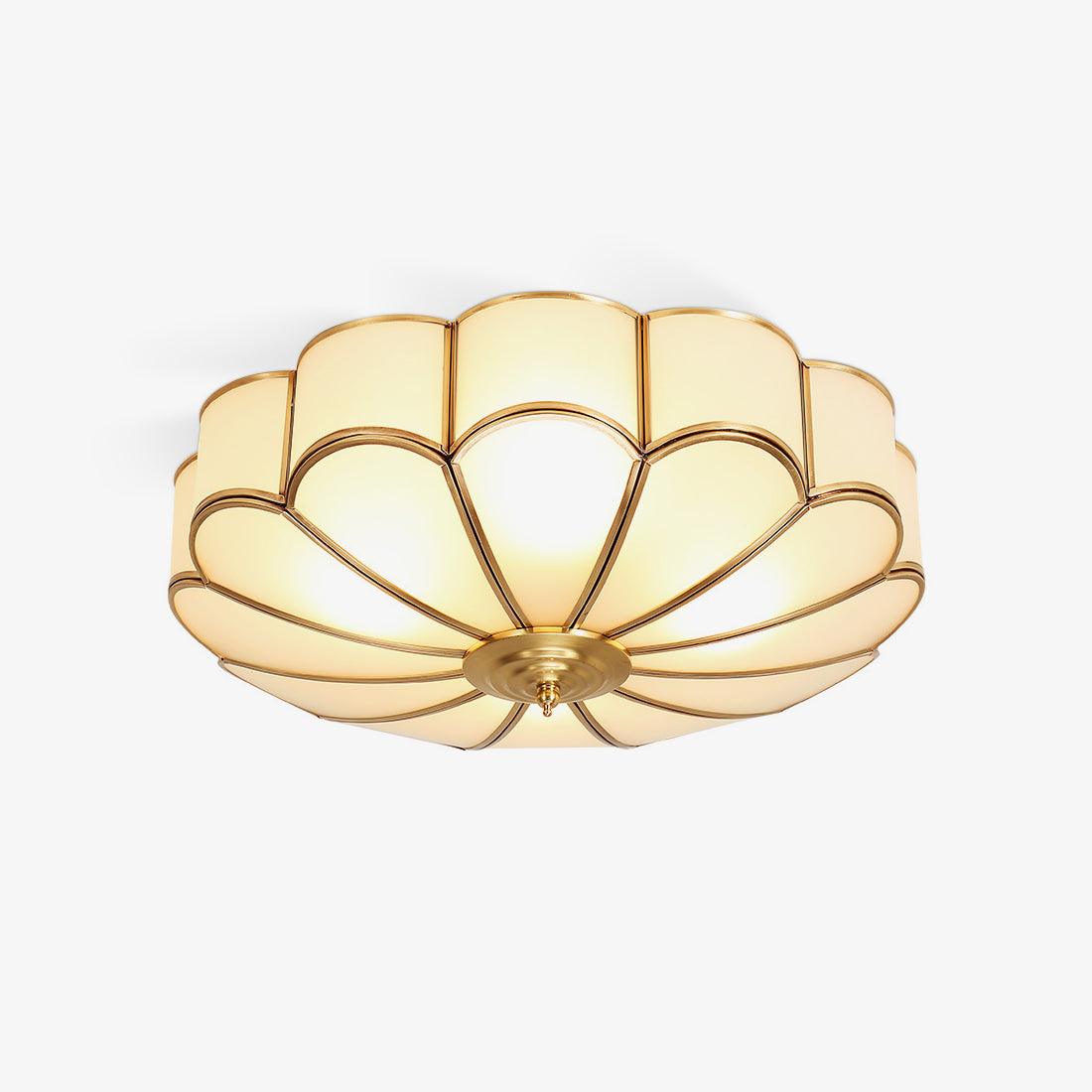 Scalloped Flush Ceiling Light