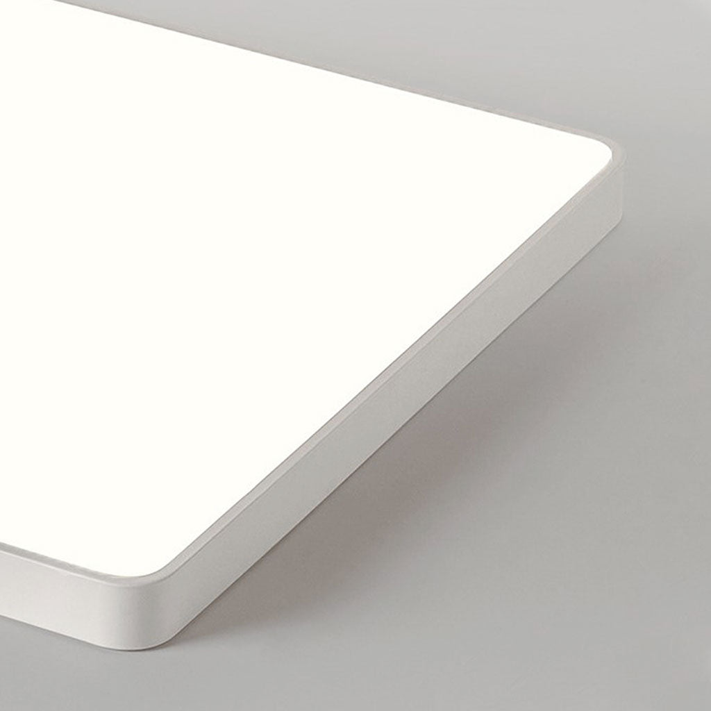 Flush Mount Ceiling Light Bright Dimmable LED Round/Square/Rectangle, White