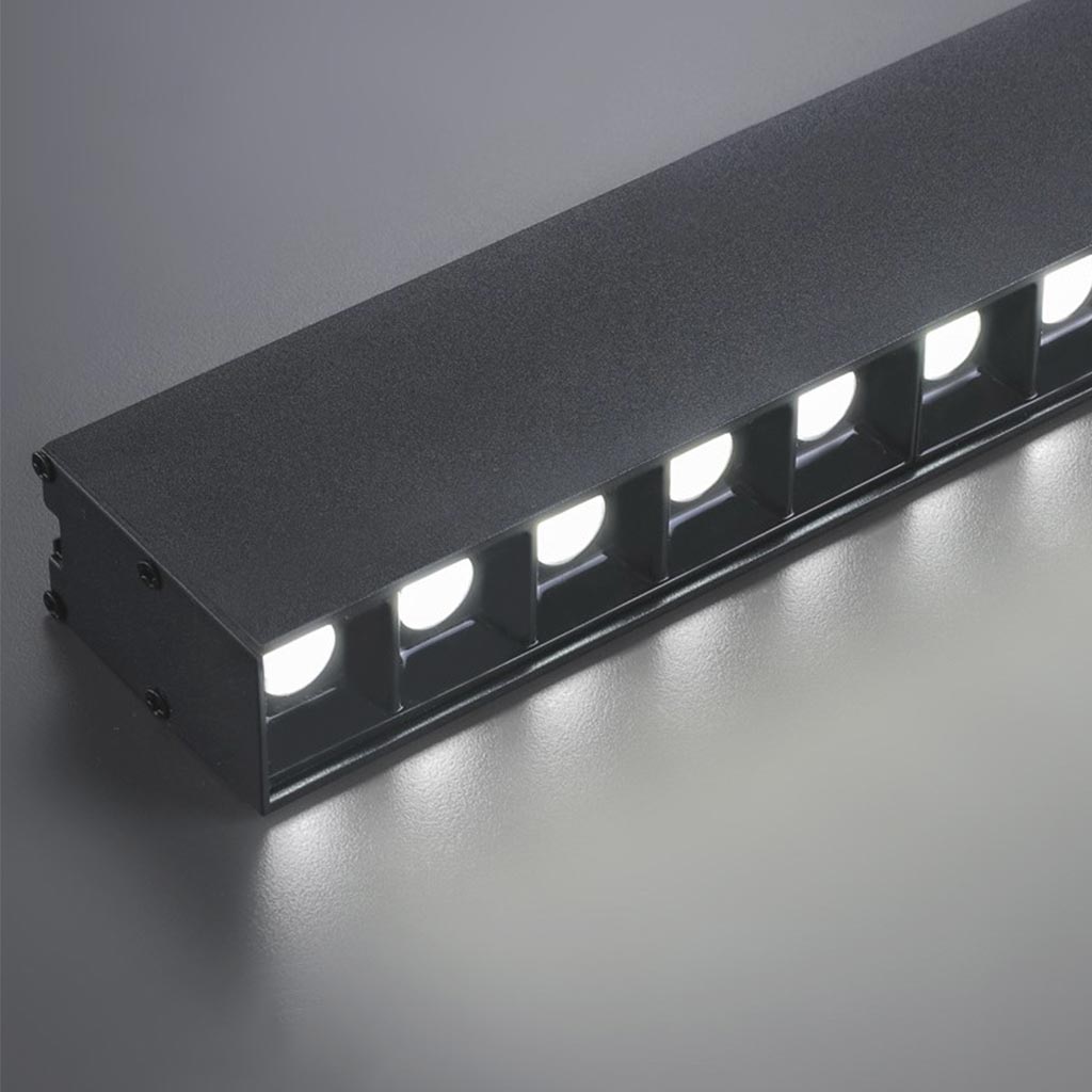 Flush Mount Ceiling Light Minimalist Long Linear Anti-Glare LED Dimmable