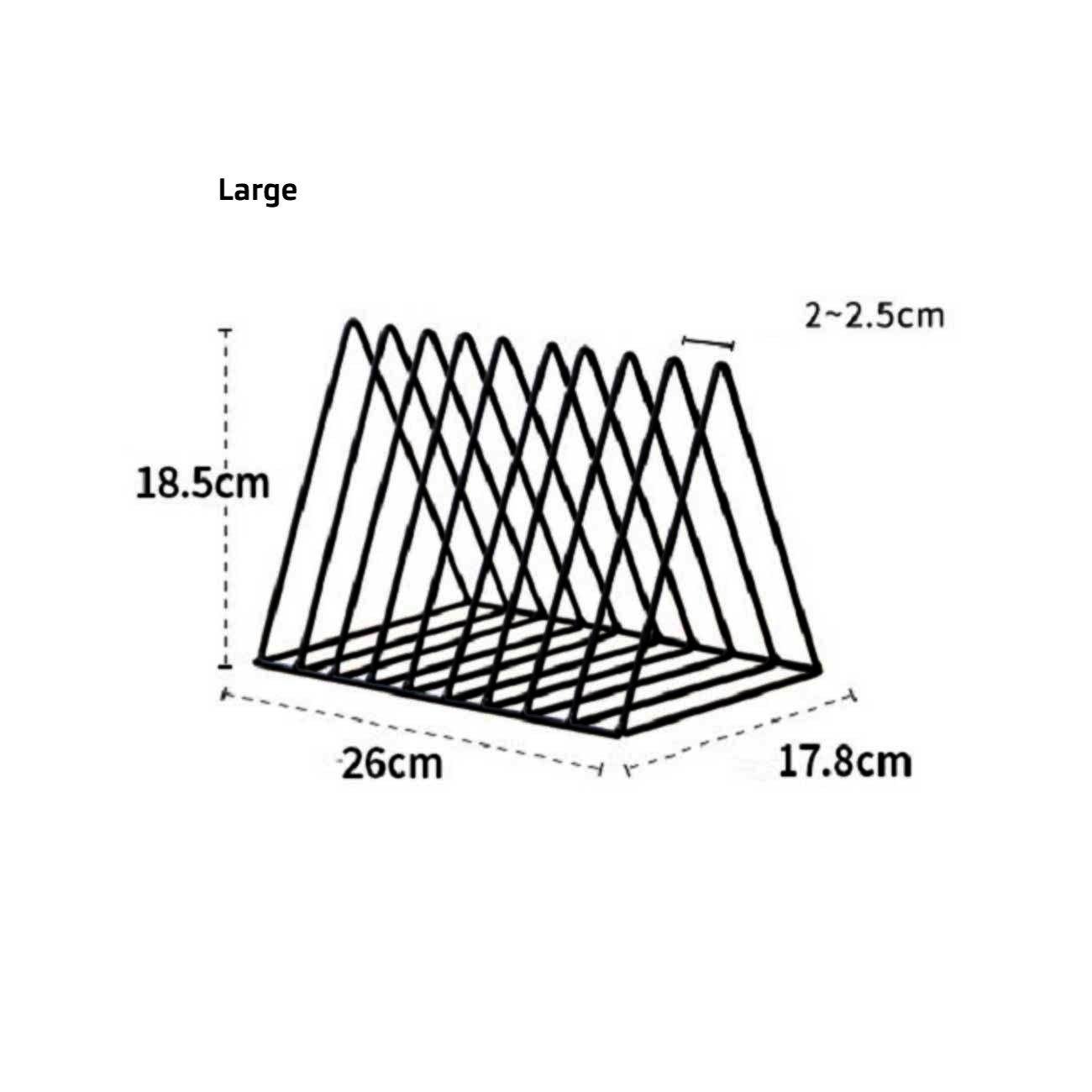 Geometric Iron Bookend - Nordic Side -