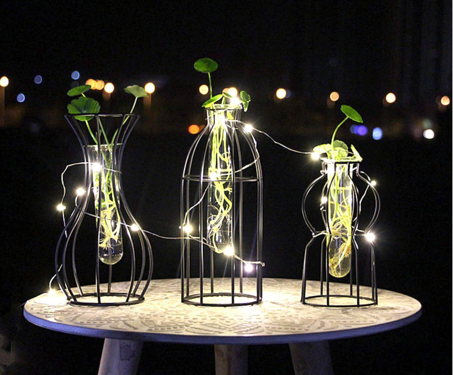 Geometric Iron Curve Vases - Nordic Side -