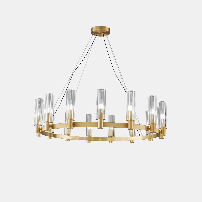 WOMO Pillar Candle Crystal Chandelier-WM2334