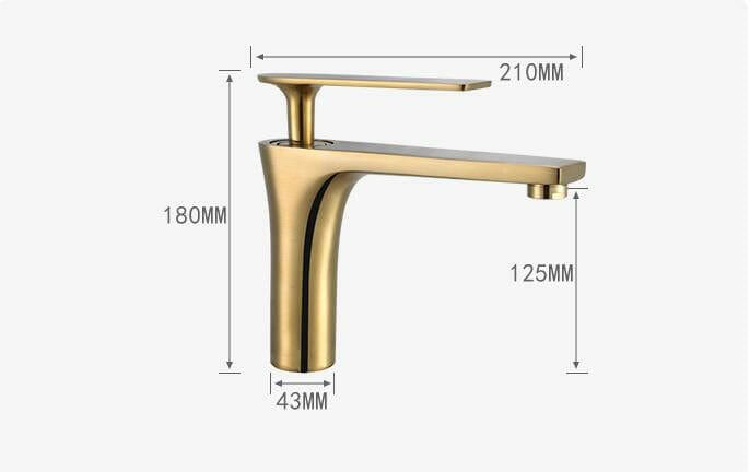 Gunmetal - Single Lever Hot and Cold Bathroom Sink Tap