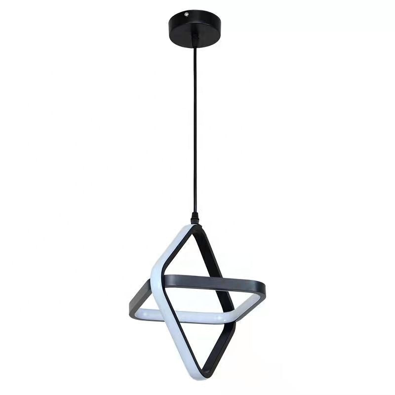 SERA Doble - Simple Modern LED Double Round Square Hanging Lamp