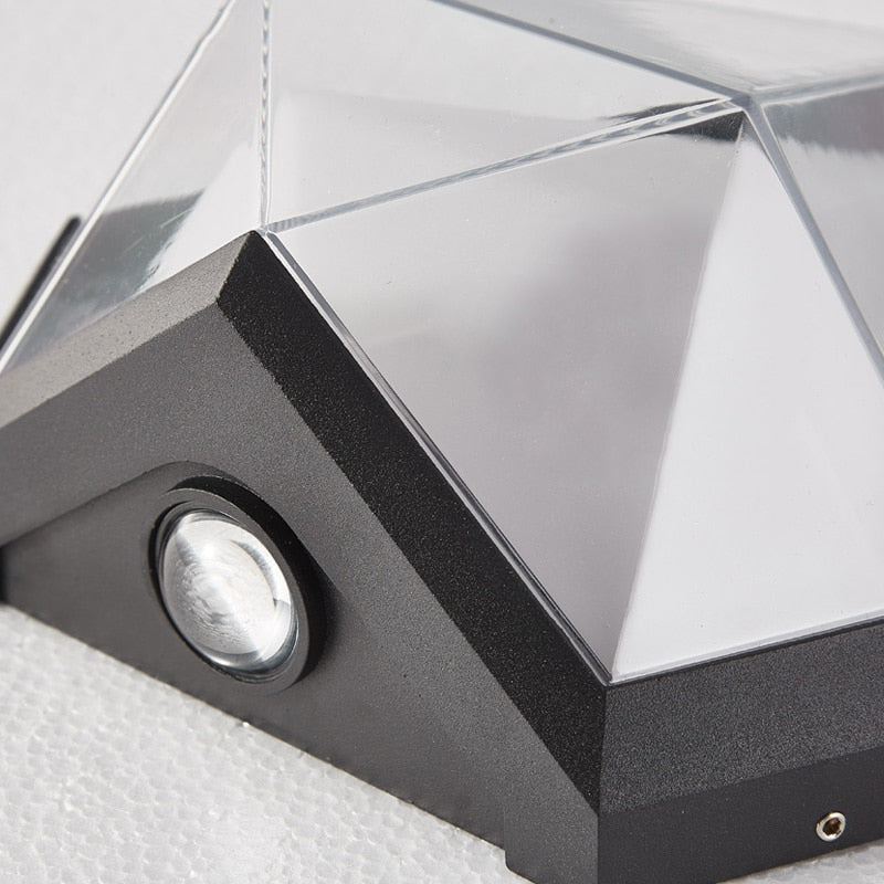 IIS 12W Outdoor Waterproof IP65 Diamond LED Wall Light Porch Garden