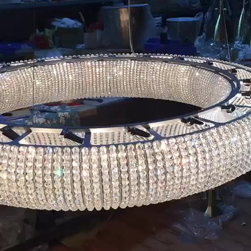 Esmeralda All-Around Crystal Wrapped Rounded Chandelier