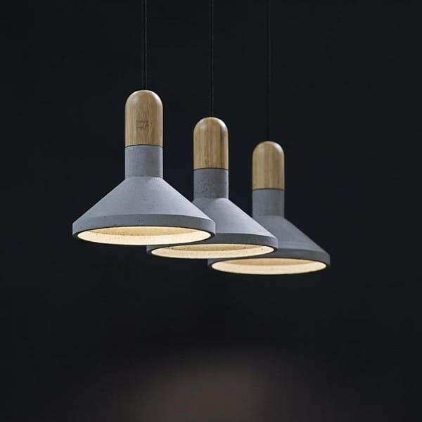 Justin - Wood Concrete Pendant Light