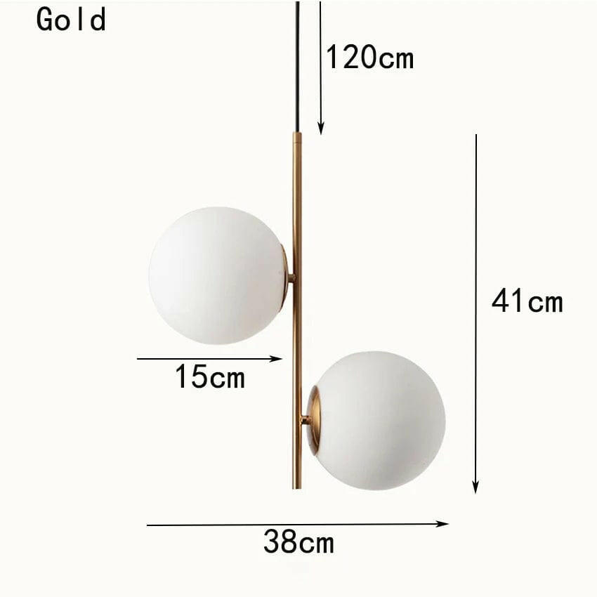 Louis - Modern Glass ball Pendant Light Dining