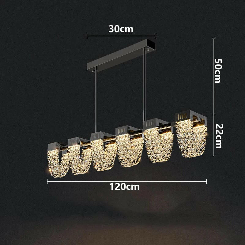 Luxury Simple Crystal Dining Room Bar Chandelier