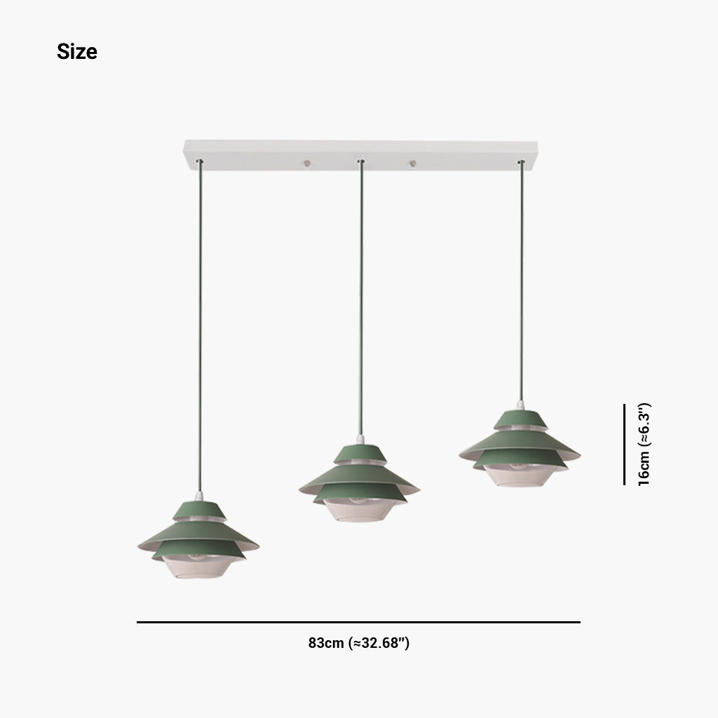 Small Pendant Light Modern Macaron UFO for Kitchen, Dining Room & Bar