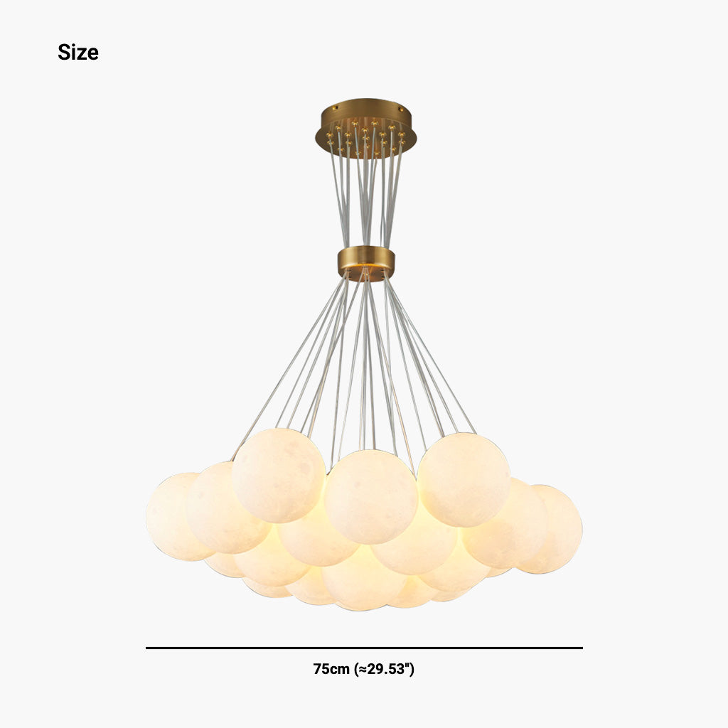 Bubble Chandelier Lighting Modern Fantasy 3D Printed Balloon Globe Moon