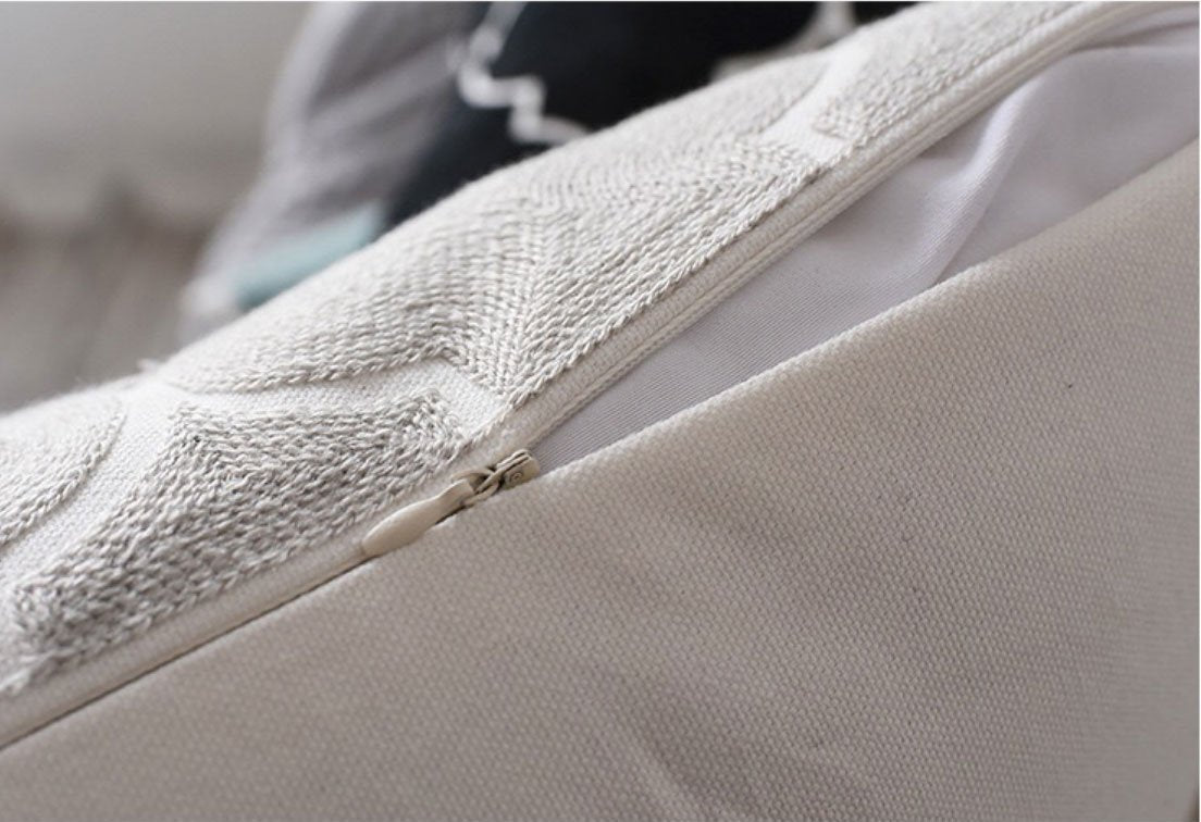 Moroccan Embroidered Cushion - Nordic Side -