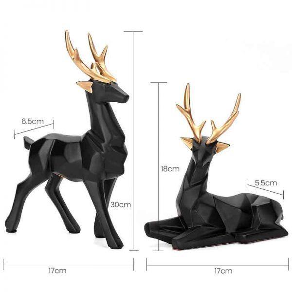 Origami Deer Statue - Nordic Side -