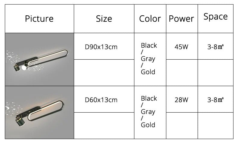 MAV Star Projection Modern Aisle Ceiling Lights with Spotlights