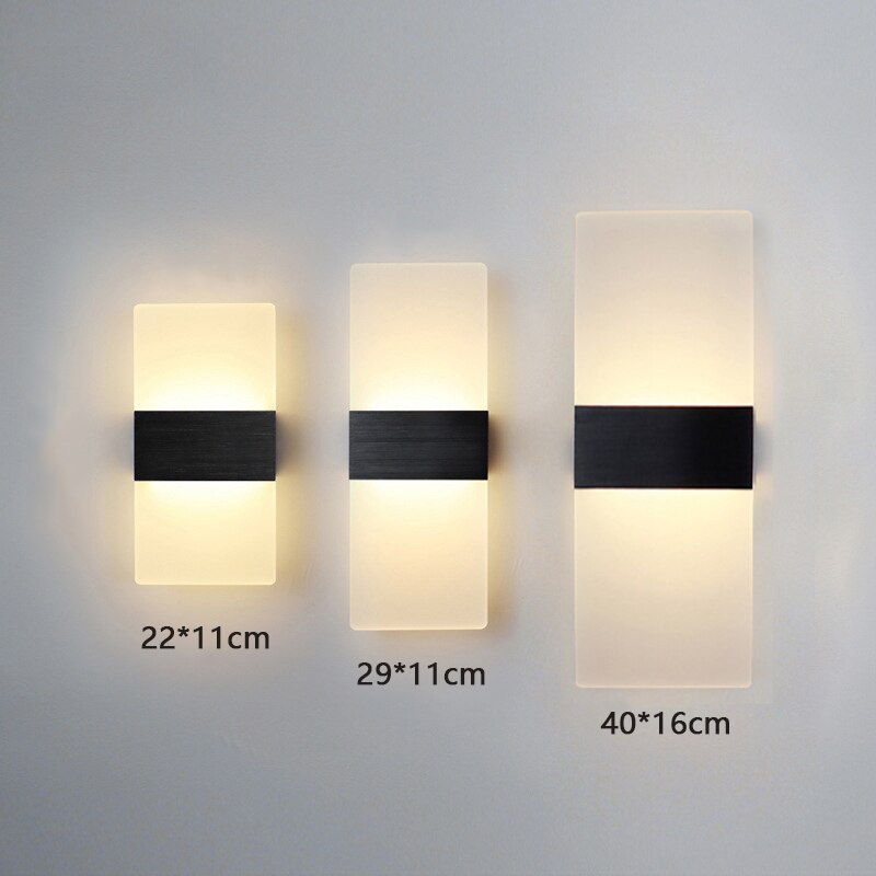 WIN LED Touch Sensor Switch Acrylic Wall Lamp