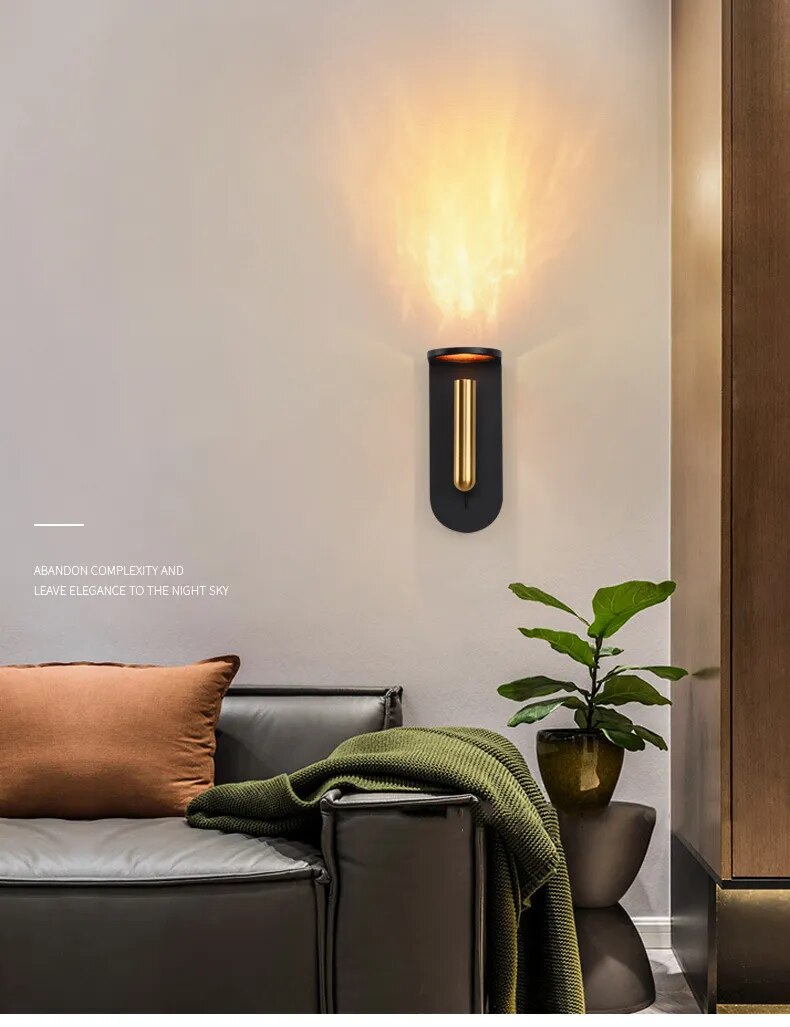 350° Nordic Flame Effect Wall Atmosphere Decorative Wall Lights