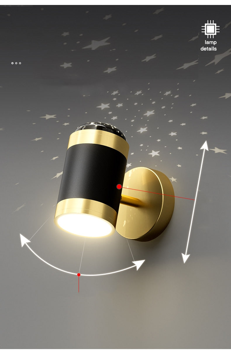 WIN Folding Rotation Stars Sky Wall Light