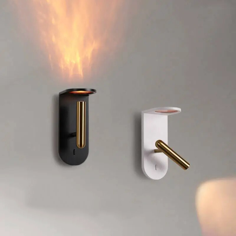 350° Nordic Flame Effect Wall Atmosphere Decorative Wall Lights