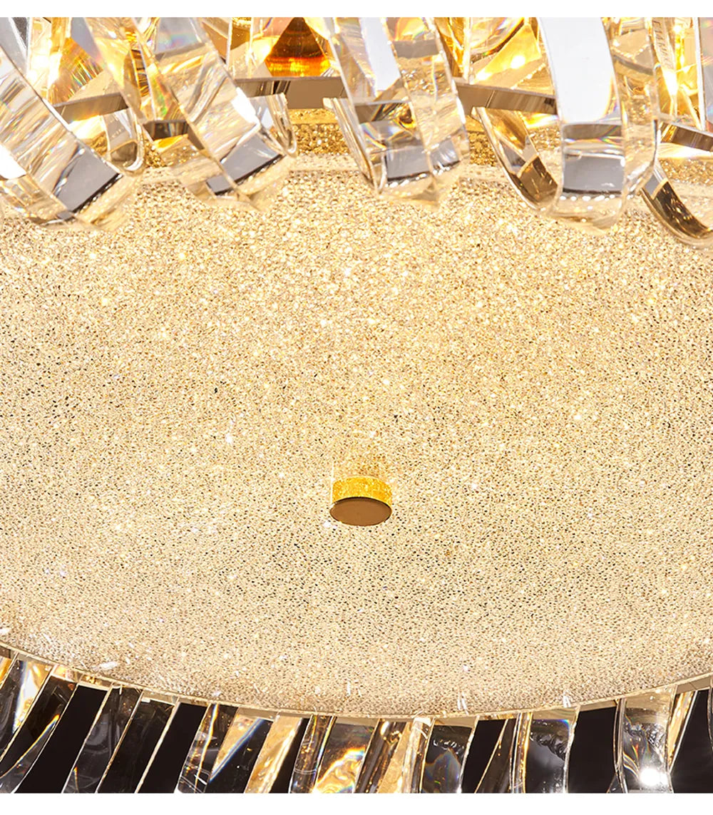 Kolia Art Deco Crystal Glass LED Dimmable Ceiling Chandelier