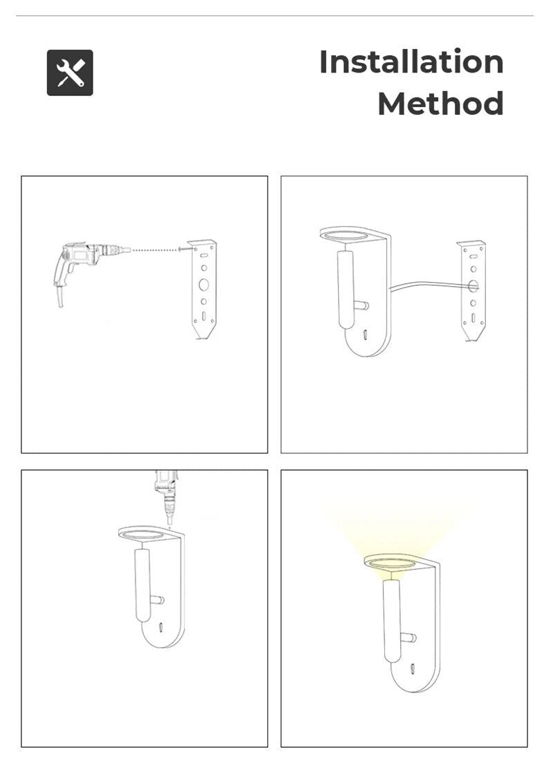 350° Nordic Flame Effect Wall Atmosphere Decorative Wall Lights