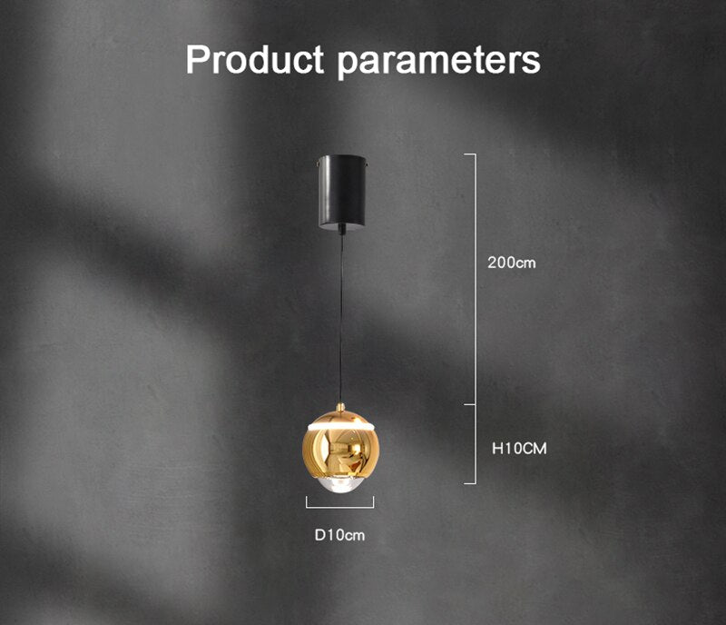 LYF Darla Golden Modern LED Pendant Lights