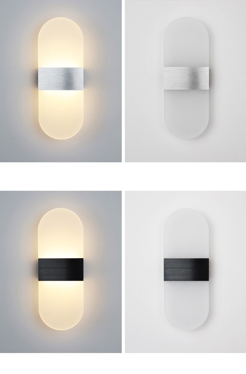 WIN LED Touch Sensor Switch Acrylic Wall Lamp