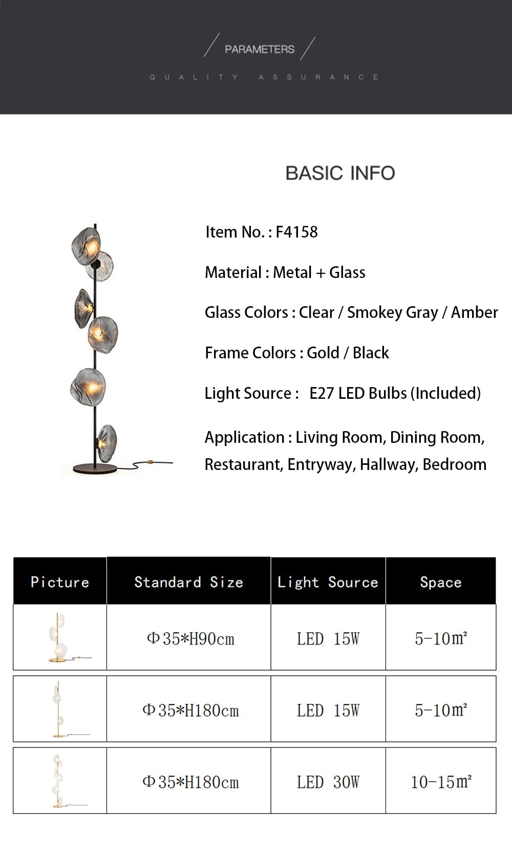 MAK Table/Floor/Stand Cloud Artistic Floor Lamps Glass LED Lighting Gray Nightlight