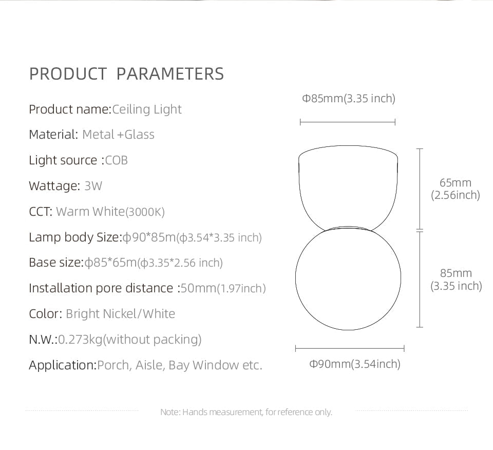 AiS LED Minimalistic Ceiling/Wall lamp