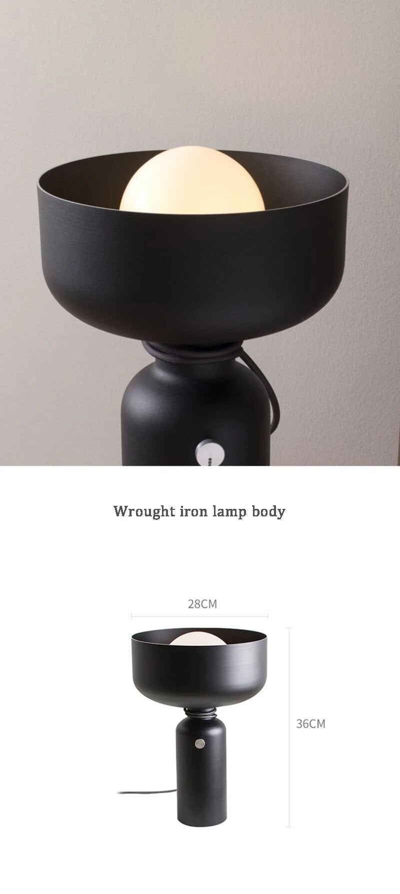 Dombong Modern Minimalist Iron Table Lamp