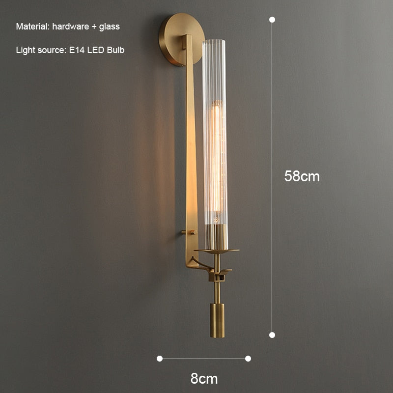 WIN Indoor Post Modern Classical LED Lights Luxury Wall Lamp