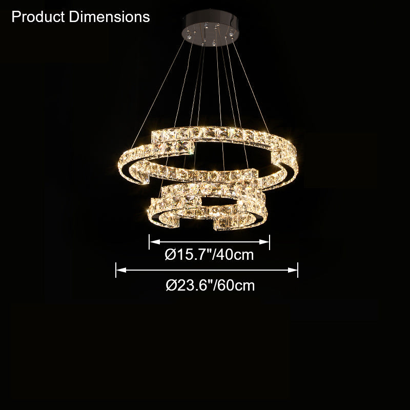 WOMO Circular Led Crystal Chandelier-WM2399