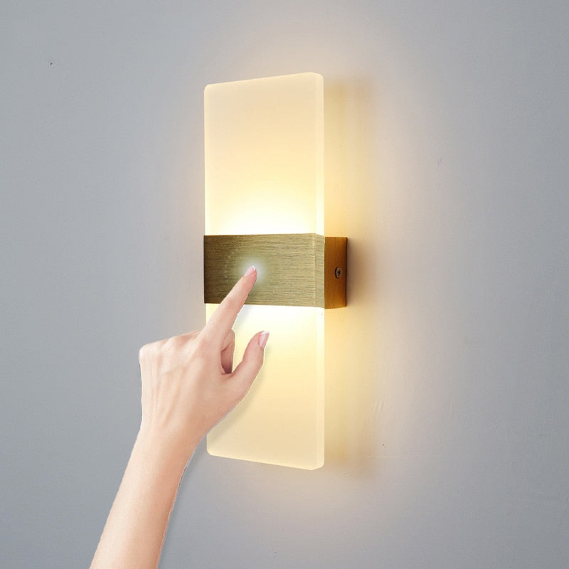 WIN LED Touch Sensor Switch Acrylic Wall Lamp